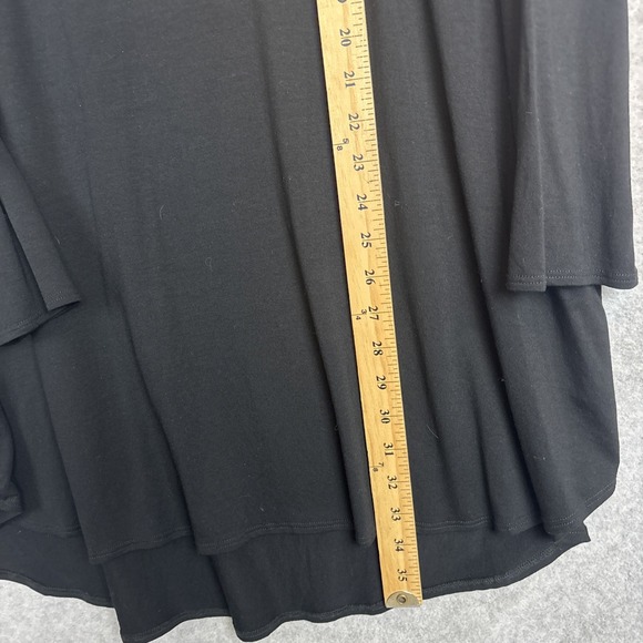 Eileen Fisher Dress Womens XL Black Shift Lagenlook Minimalist Turtleneck Tunic - Picture 4 of 6